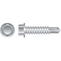 Strong-Point Self-Drilling Screw, #10-16 x 3/4 in, Passivated Stainless Steel Hex Head Hex Drive 4H1012